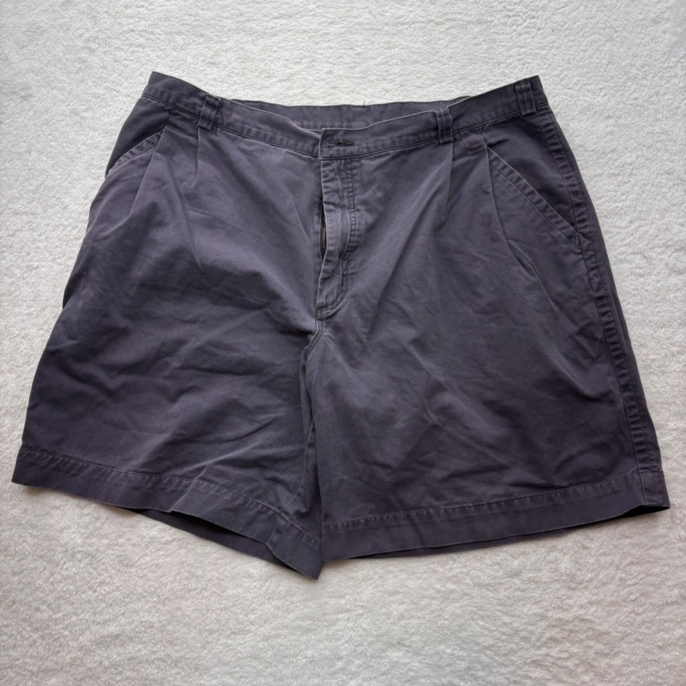 Patagonia Mens 40 Purple Cotton Canvas Pleated Stand Up Shorts Vintage RN 51884